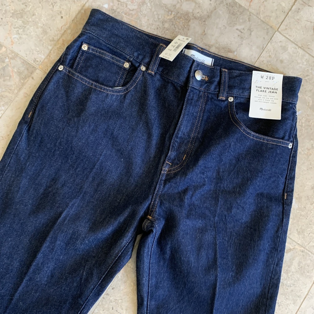 Madewell Dark Indigo Vintage Flare Jeans